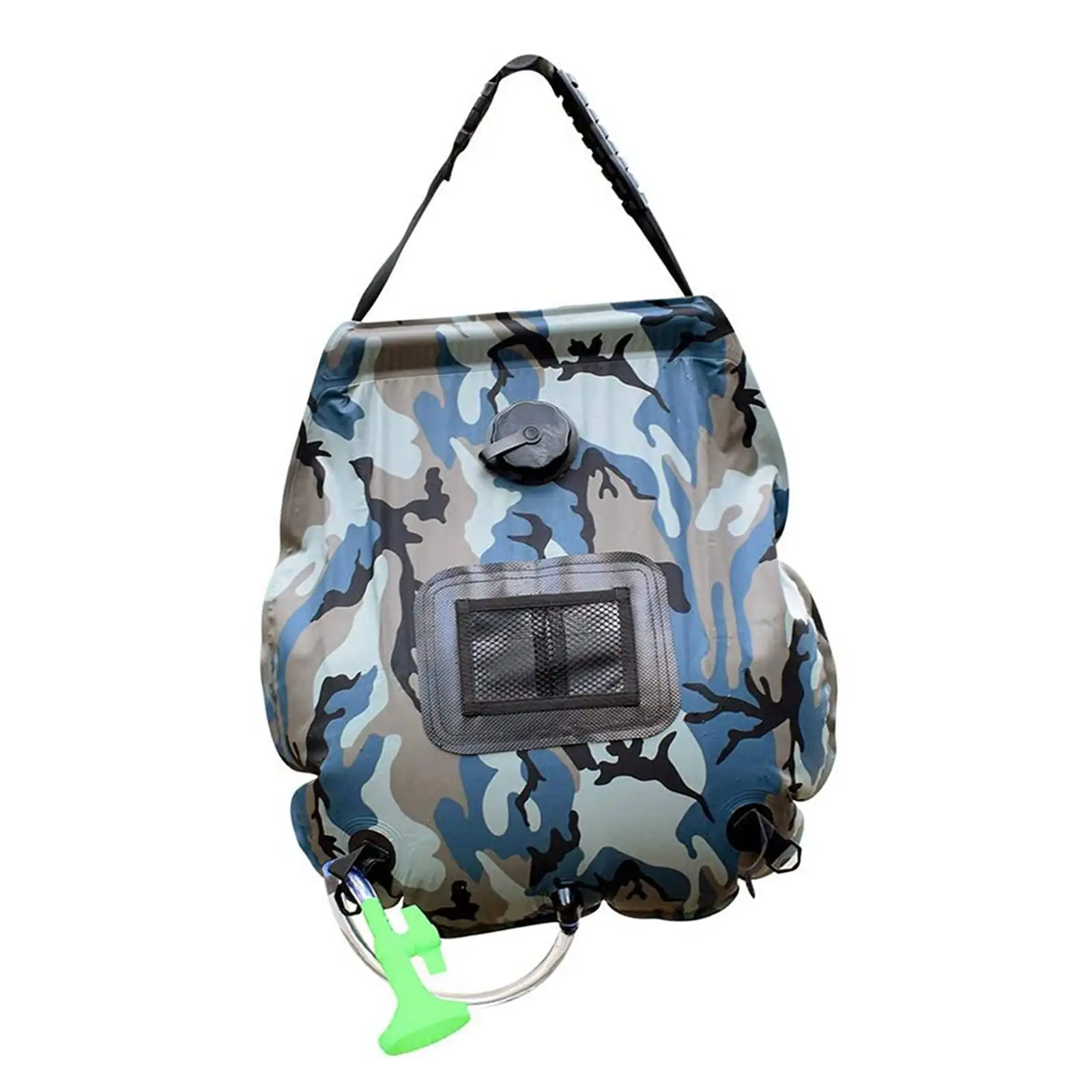 Large Capacity Shower Bag with Switch Hose Folded Solar Power Heating for Bathing Climbing