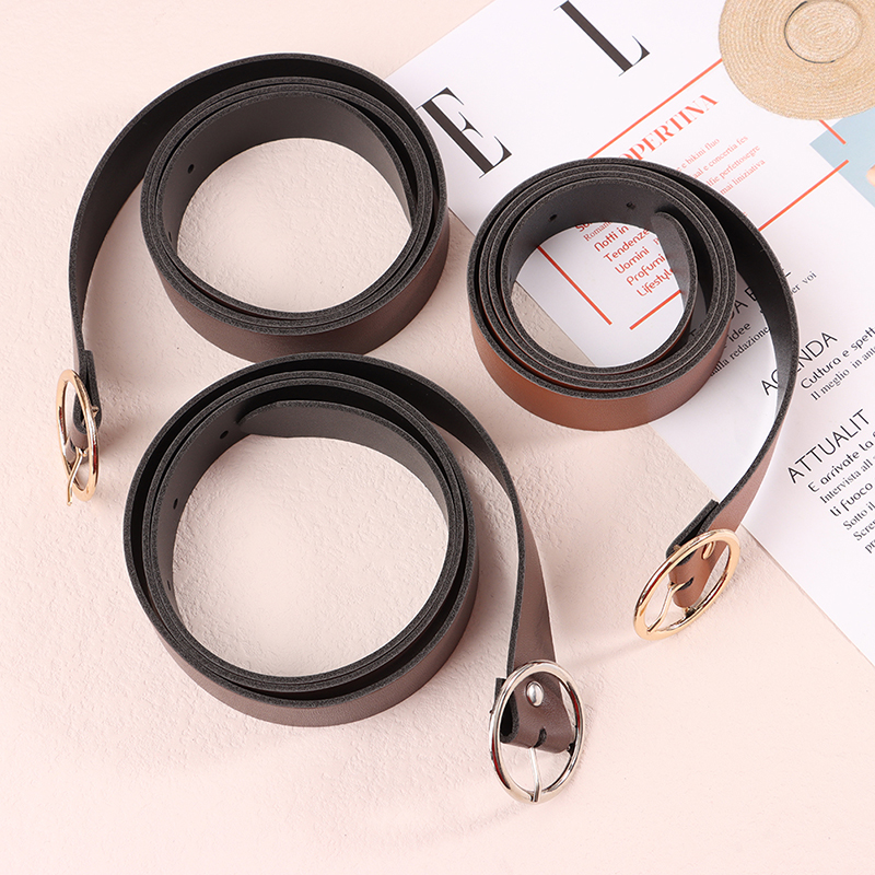 Title 8, 1Pc 100CM Leather Belt Fashion Waist Belts Meta...