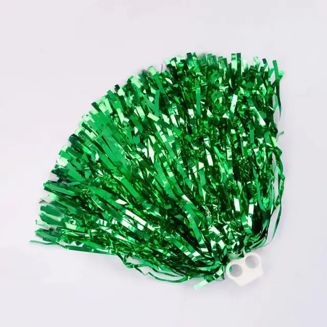 1 pcs Aluminum Foil Plastic Metal Cheerleader Pompoms for Football