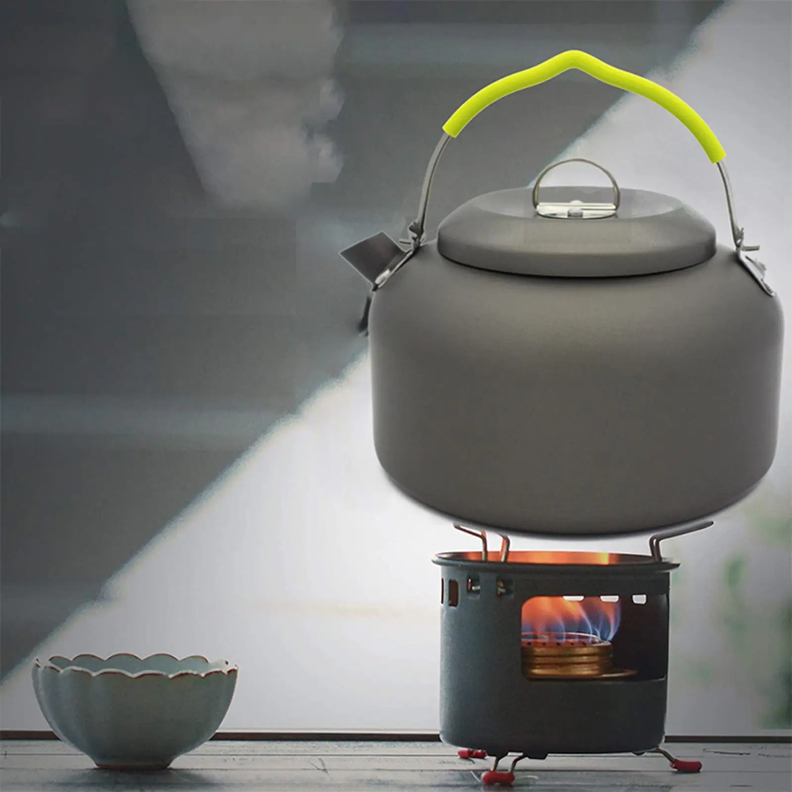 Camping Water Kettle Outdoor Portable Teapot Coffee Pot Cookware for Hiking Camping Travel for Boiling Water