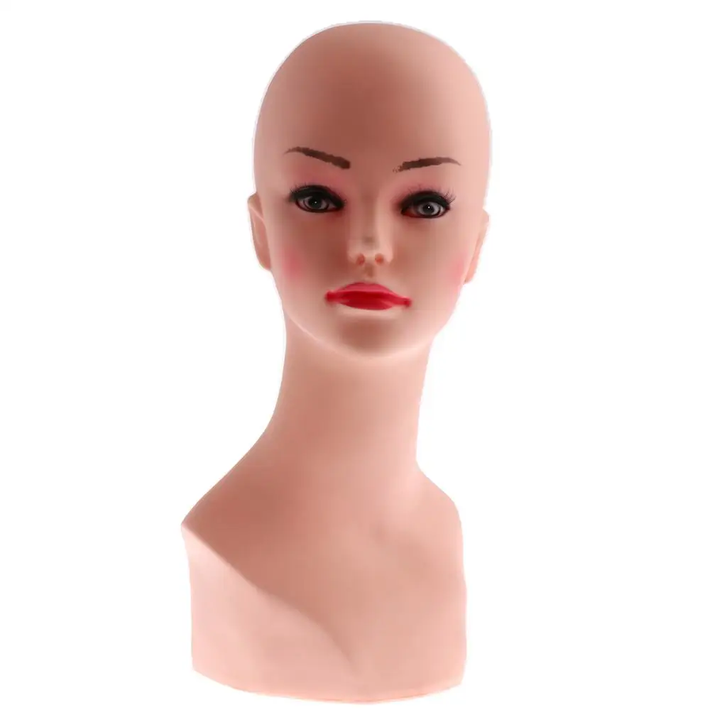 Female  Bust Manikin Head Model Hat Scarf Display Stand