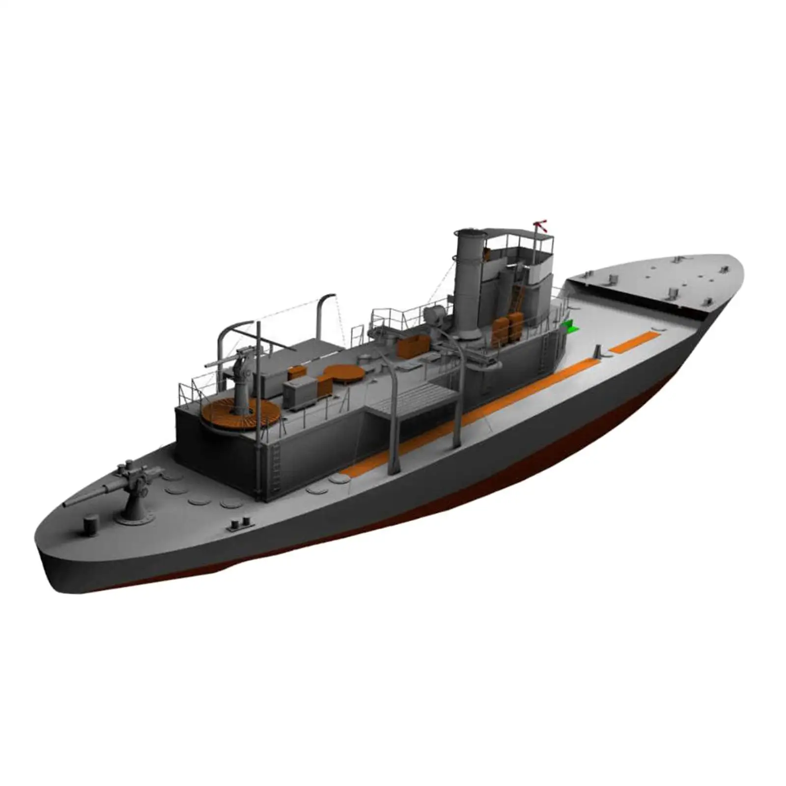 1/100 Patrol Boat Scale Model DIY Toys Papercraft for Boys Adults Children