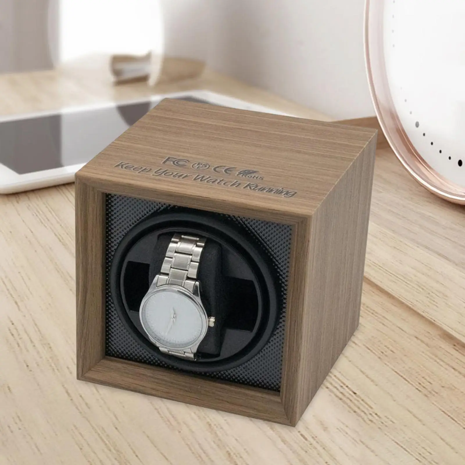 Automatic Single Watch Winder, Flexible  Display Box for Women/Men Watches