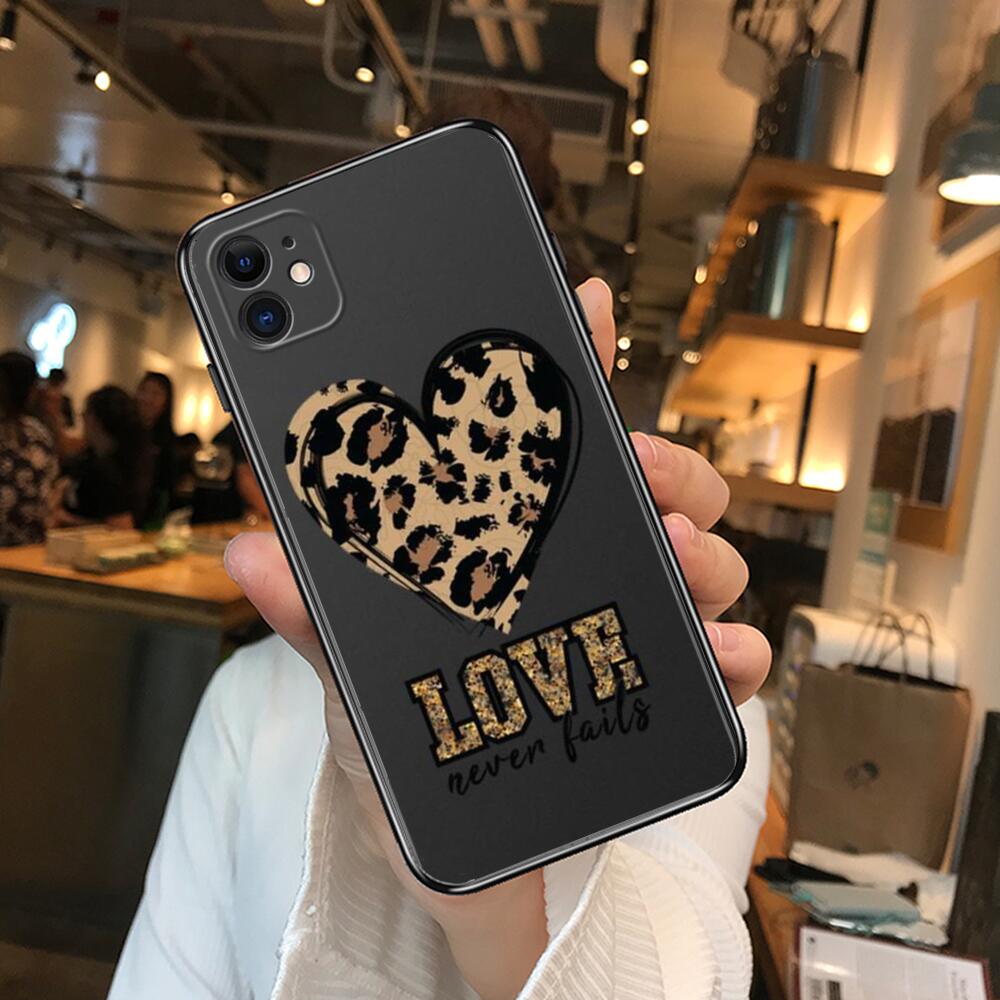 Чехлы для телефонов LOVE Leopard для iphone 13 Pro Max, Чехол 12 11 Pro Max  8 PLUS 7PLUS 6S XR X XS 6 mini se, мобильный сотовый телефон | AliExpress