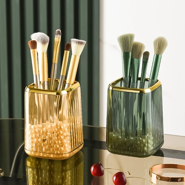 Makeup Brush Holder Organizer, Cosmetic Makeup Brushes Storage Holder, Make  Up Brushes Cup Pen Pencil Holder for Desktop