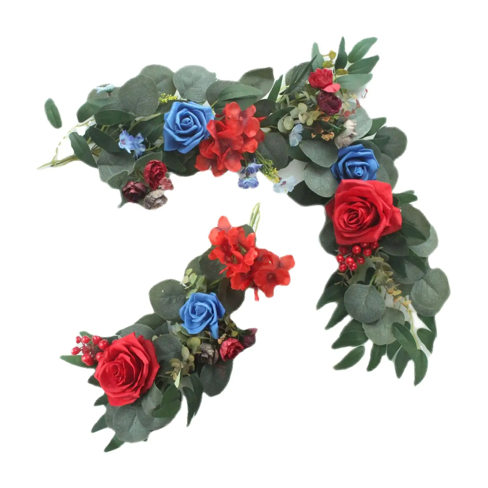 2x Wedding Arch Flowers Floral Display Fake Plant Artificial Flowers for Wall Wedding Party Welcome Card Sign Corner Arch Decor
