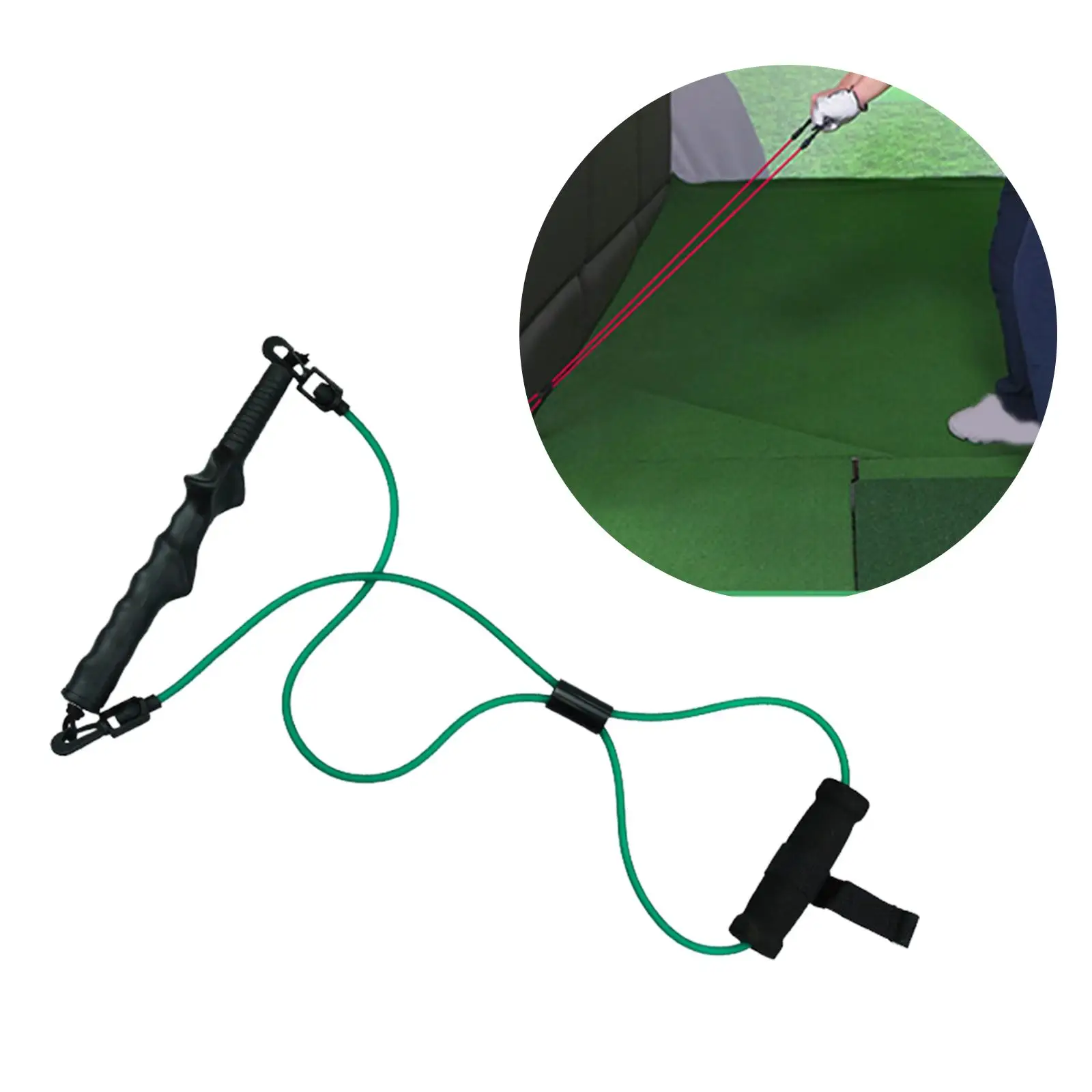 Golf Swing Training Aid Practice Nonslip Grip Resistance Bands for Home Gym Indoor Outdoor