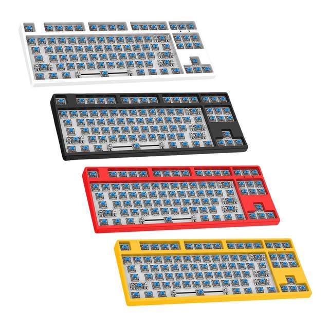 87 Keys DIY Wired Mechanical Keyboard Kit with Blue Switch Hot