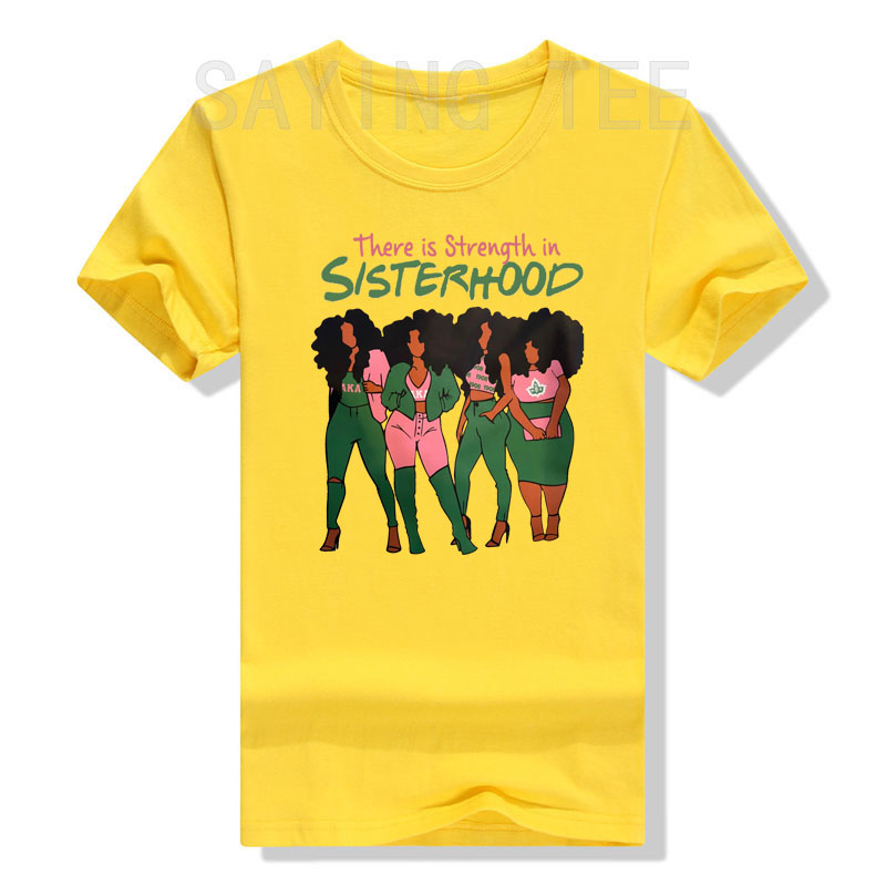 Es gibt Stärke in Schwestern schaft schwarze Geschichte Melanin Königin T-Shirt Afro amerikaner Schwestern Grafik T-Shirt Top Afro Sistas Kleidung – Detail 13