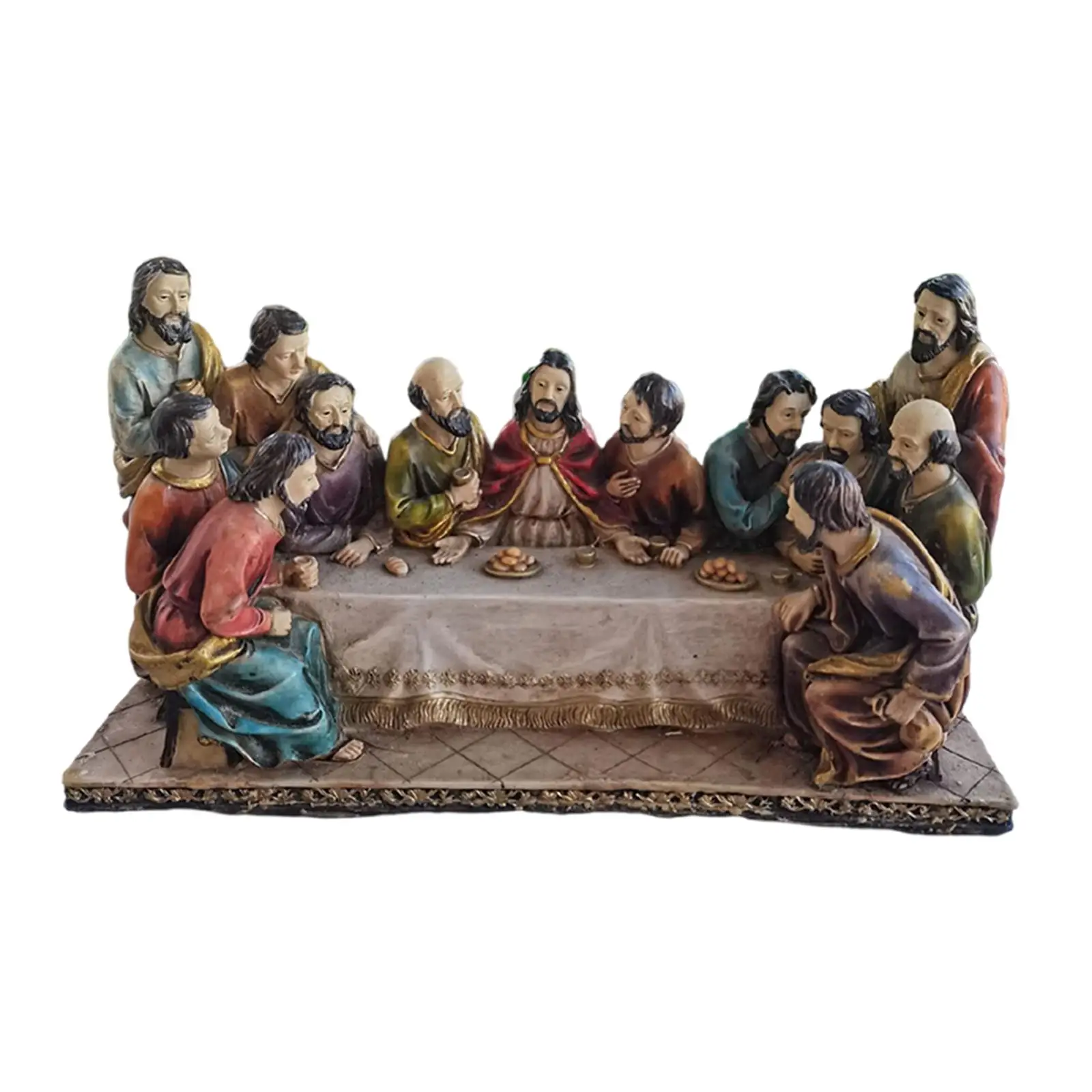 Resin The Decorative Statue of The Last Supper for Home Decorations