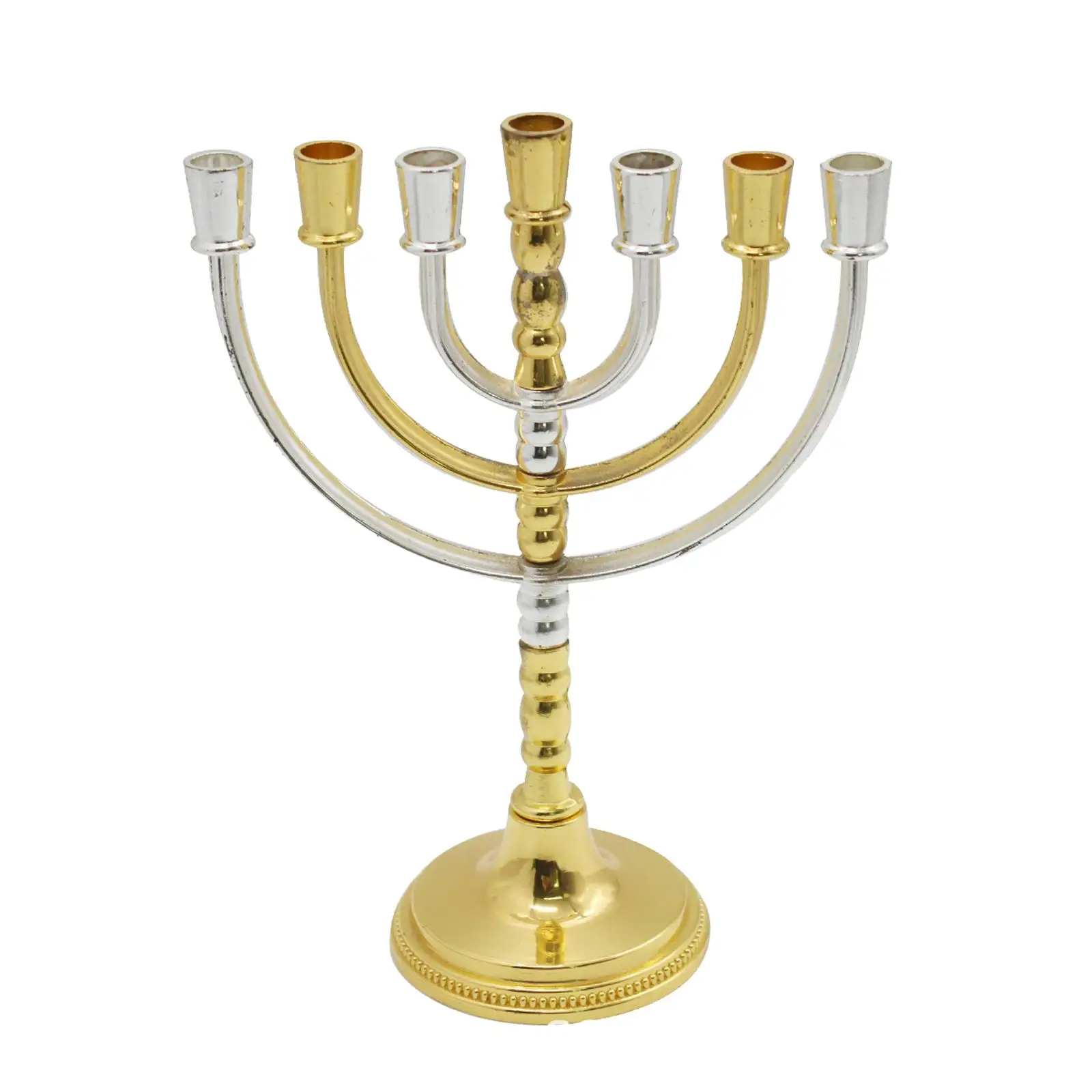 Hanukkah Menorah Jewish 7 Branch Menorah for Dining Room Anniversary Mantel