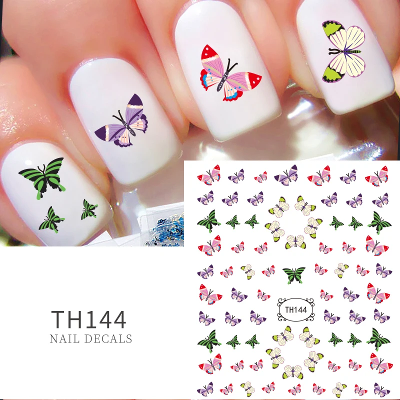 Butterfly Nail Ideas Sliders 144