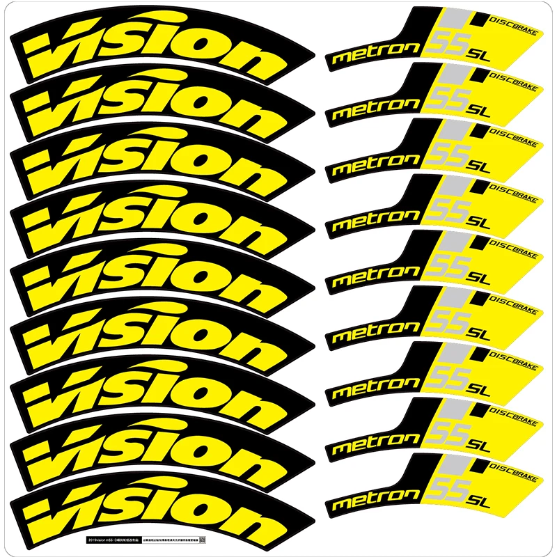 New 2019 Vision Metron M30 40 55 Road Bike Wheel Sticker for Cycling Race Decals 
