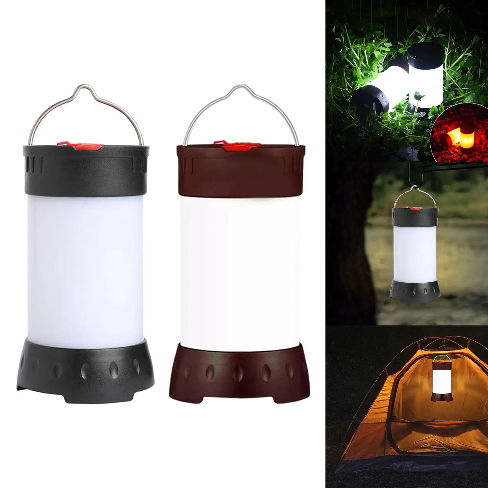 Camping Lantern Hanging Lights LED Light Rechargeable with Hook Dimmable LED Lamp for Garage Home Reading Garden Fishing