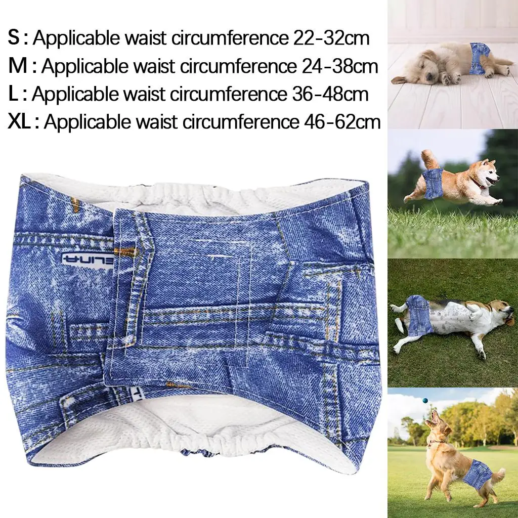  Male  Wrap ,Nappy Underpants High Absorbing Soft Reusable Sanitary Pants for Small Medium Large Doggy  Supplies