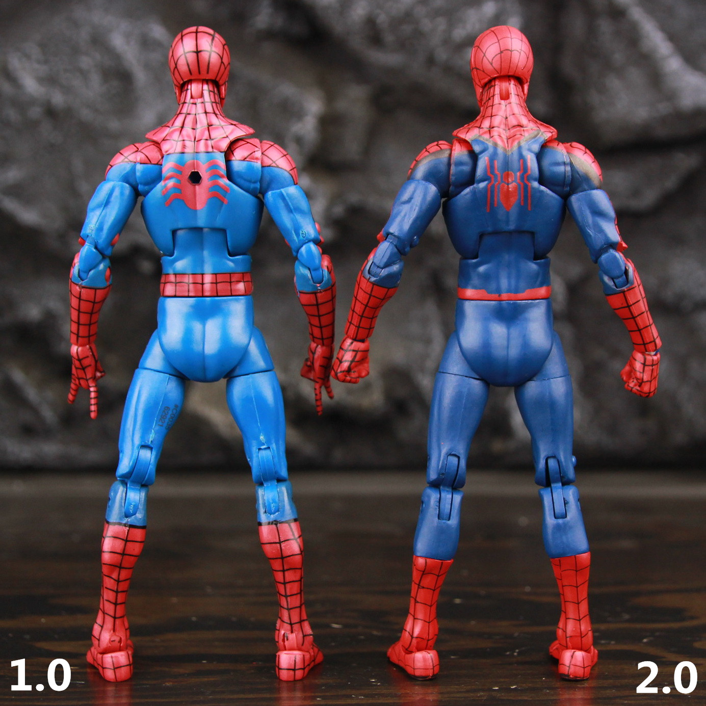 blue spiderman action figure