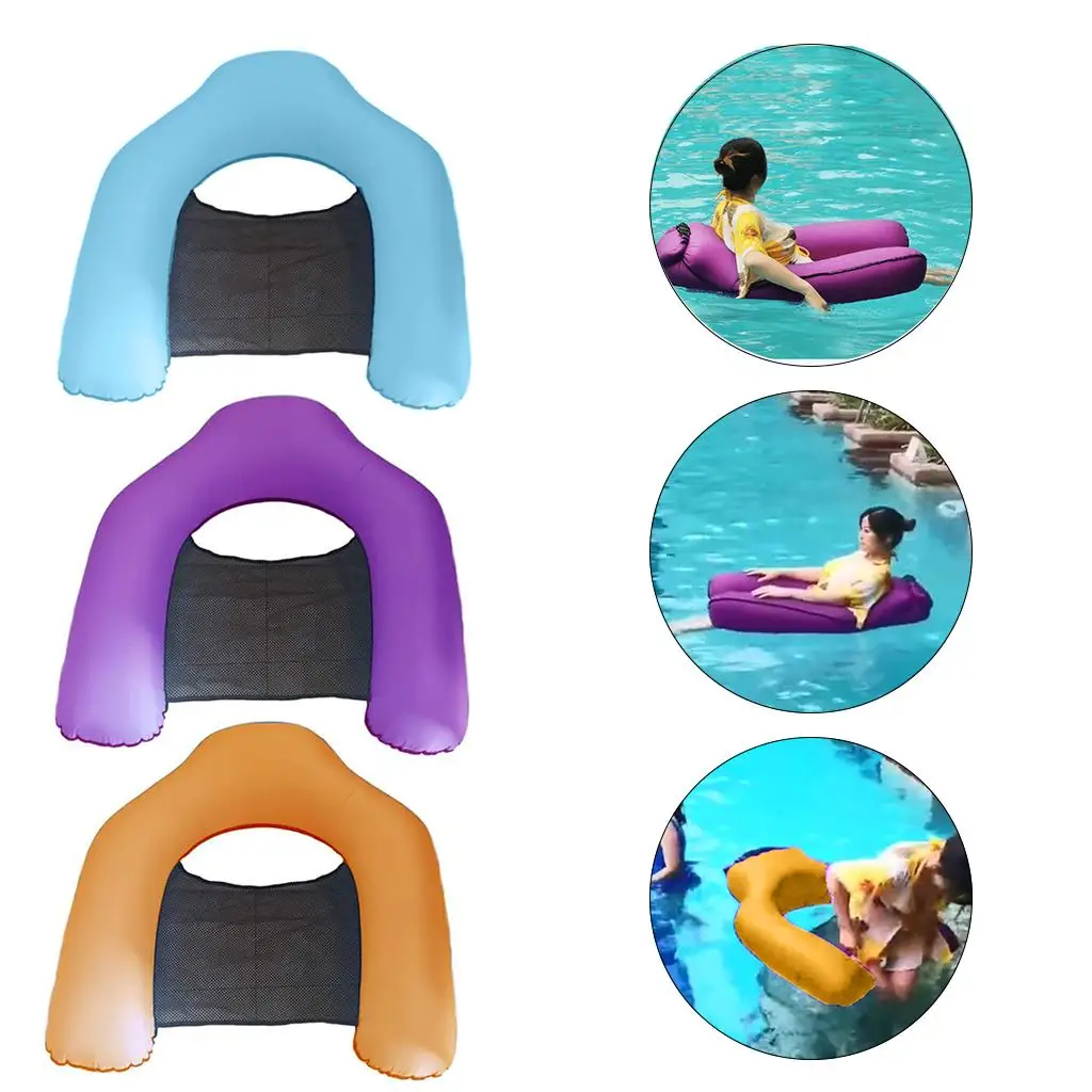 Premium Swimming   Hammock, Floating Recliner Lounge, Portable Inflatable Floater Toy for Kids Adults   Toy Game