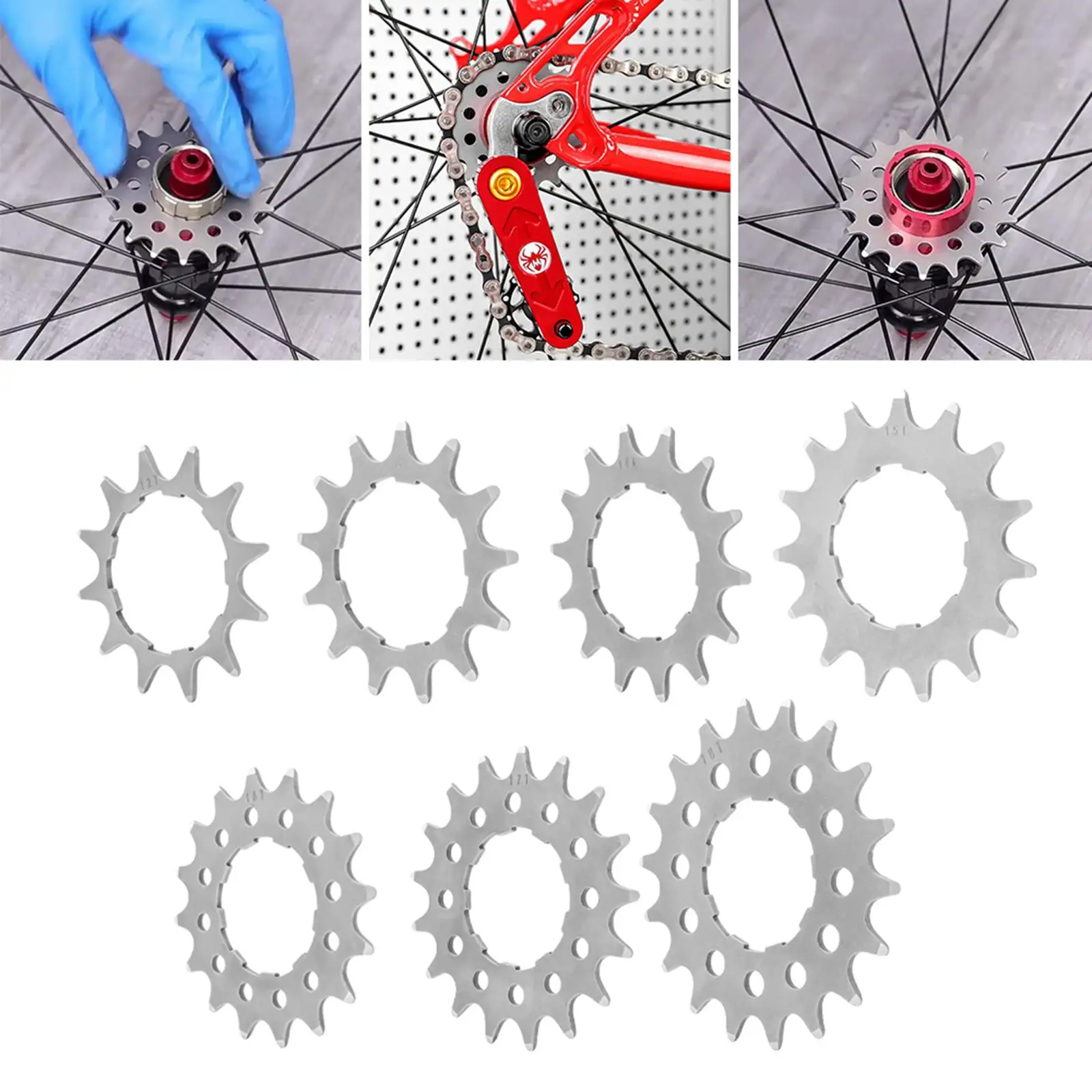 Bike Single Speed Cassette Cog Freewheel 12/13/14/15/16/17/18T for Bicycle