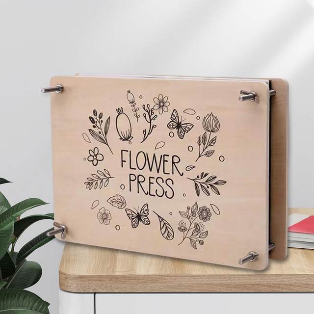 DIY Press Flower Machine Plants Specimen Embossing Tool Wooden Flower Press  Kit Handmade Dried Flower Preservation Kit - AliExpress