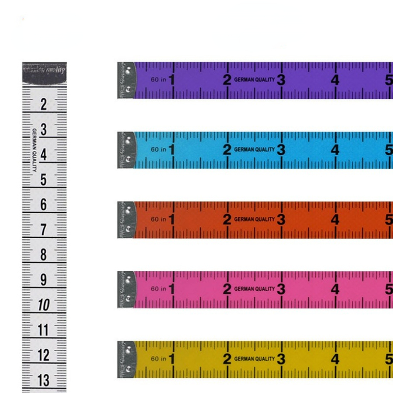 1.5M Color Body Measuring Tape Sewing Tailor Soft Ruler Garment Measure Ruler Sewing Measuring Tape With Snap Fasteners – Detail 5