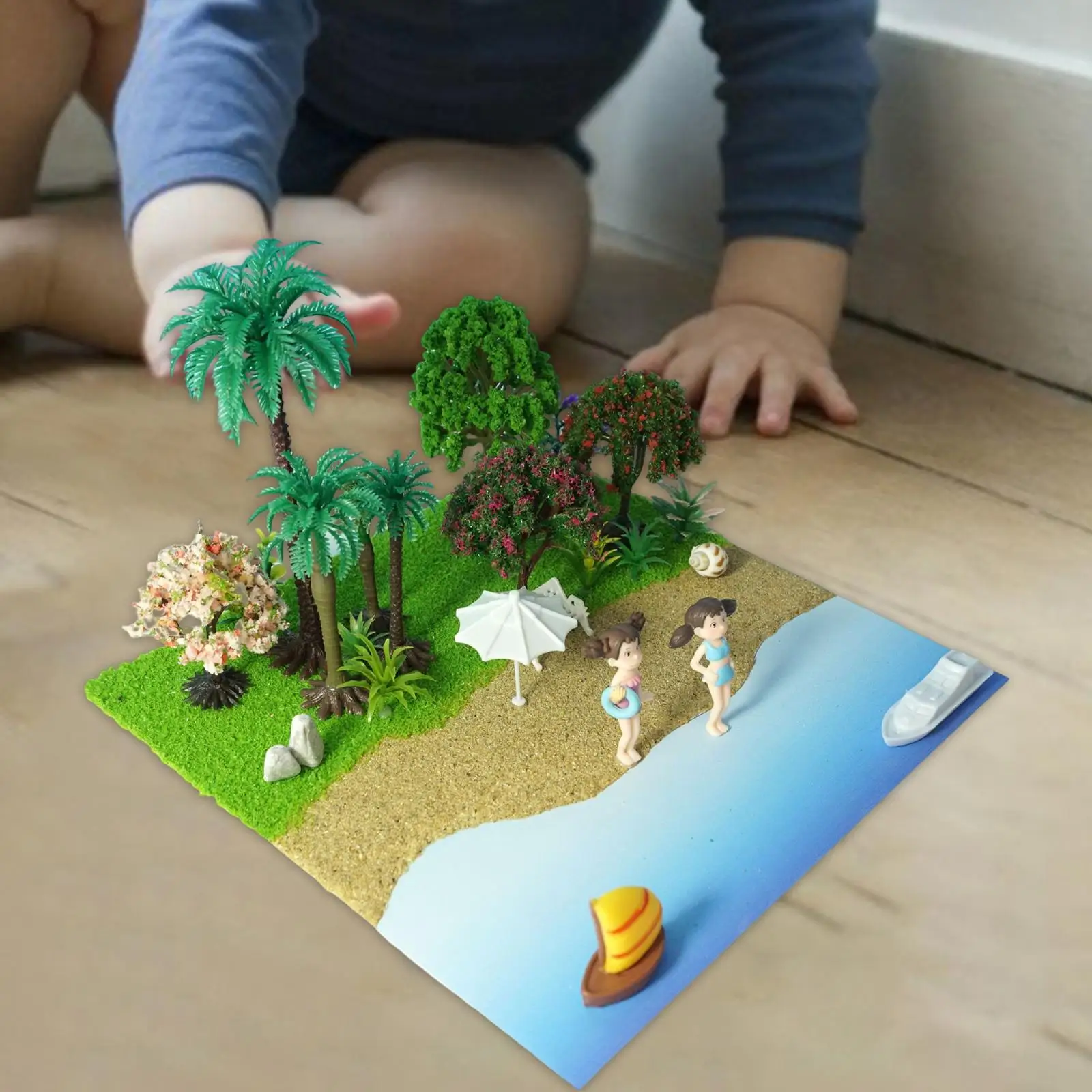 beach scenes Model Display Scene Interactive for Concentration Creativity