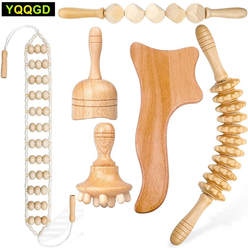 Best of Wood Therapy Massage Tools, Lymphatic Drainage Massager Maderoterapia Kit, Wooden Massage Roller For Body Shaping, Anti-Cellulite Reviews & Tips