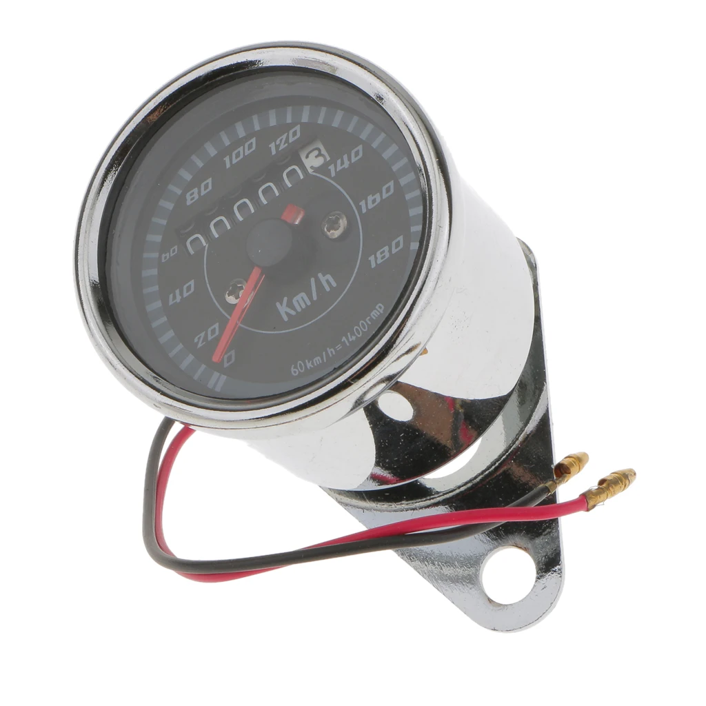 Universal Motorcycle Dual Odometer Speedometer Speedo Meter Gauge For