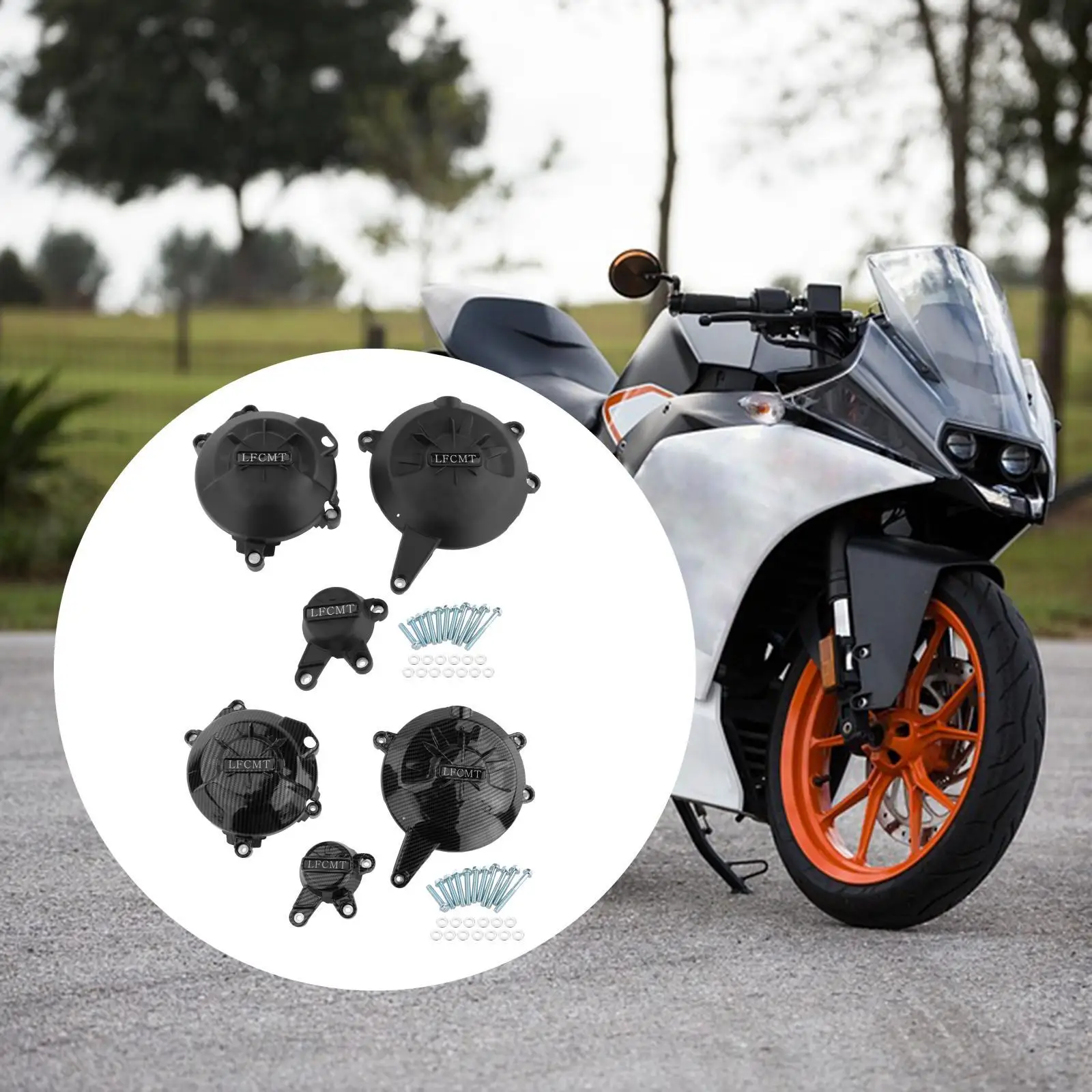 Motorcycle Engine Protective Cover for NINJA250 2017-2021 Replace