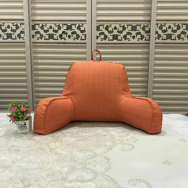 Sofa Cushion Back Pillow Reading Pillow Cushion Bed Car Office Sofa Support  Chair With Armrest Detachable Back Support refined - AliExpress