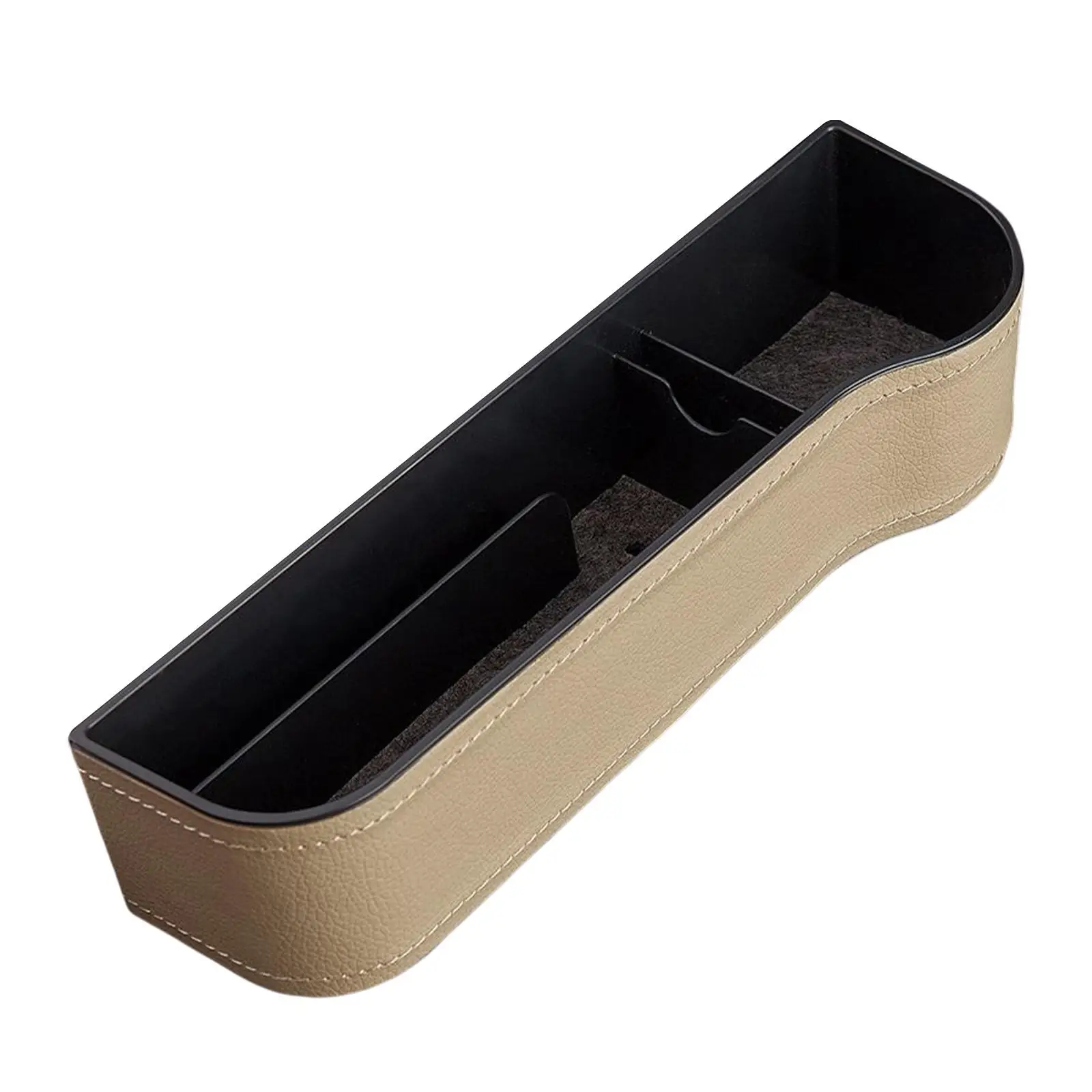 Car Seat Gap Filler PU Leather Auto Console Side Storage Box for Phones
