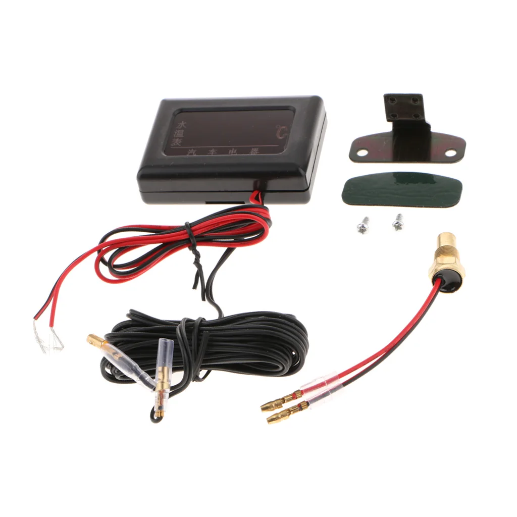 Universal Water Temperature ,  LCD Digital Water Temp  With Sensor for 12V/ 24 Vehicles