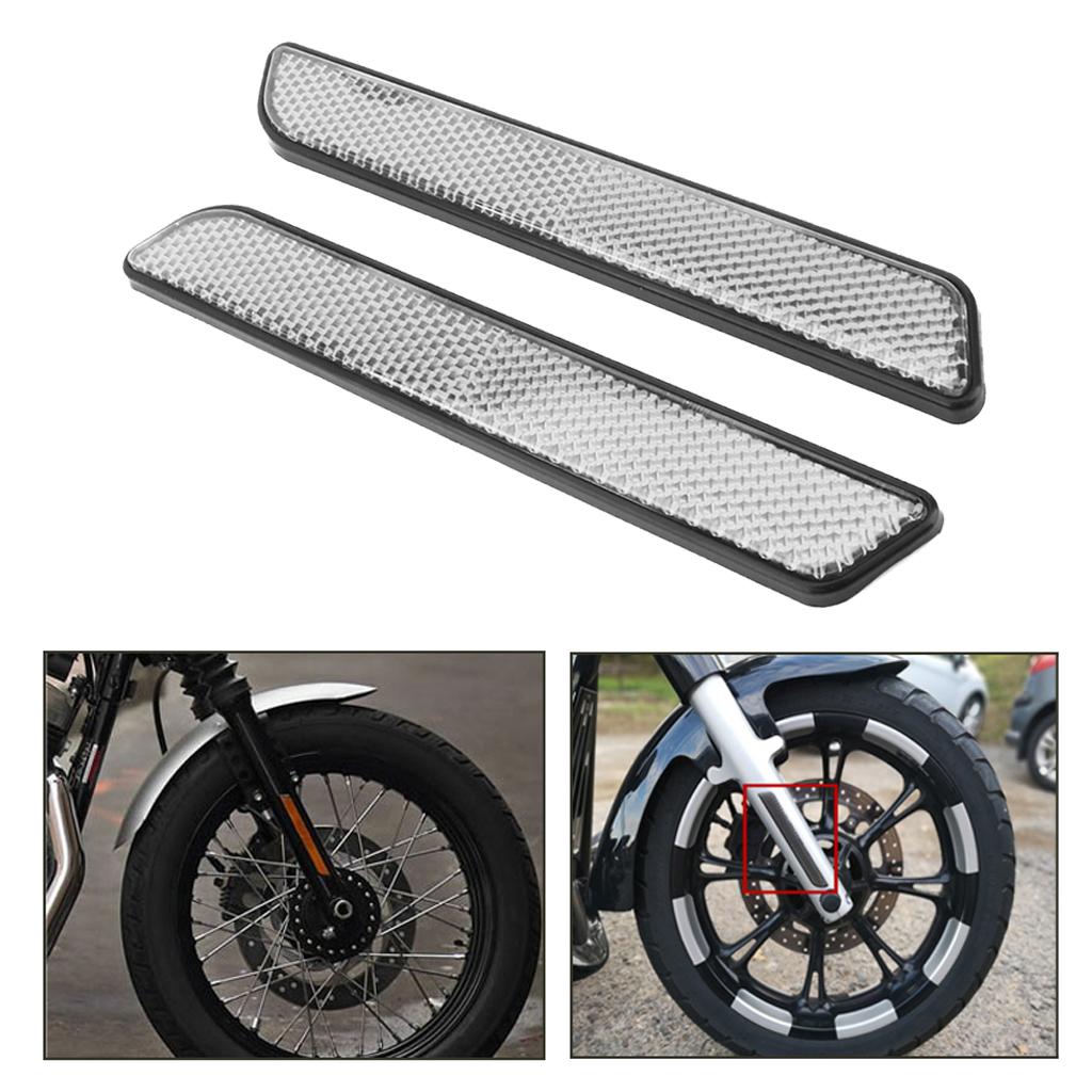 1 Pair Front Fork Leg Reflector Reflective Stripe fit for     Sof Tail  883 1200 Touring Electra Glide