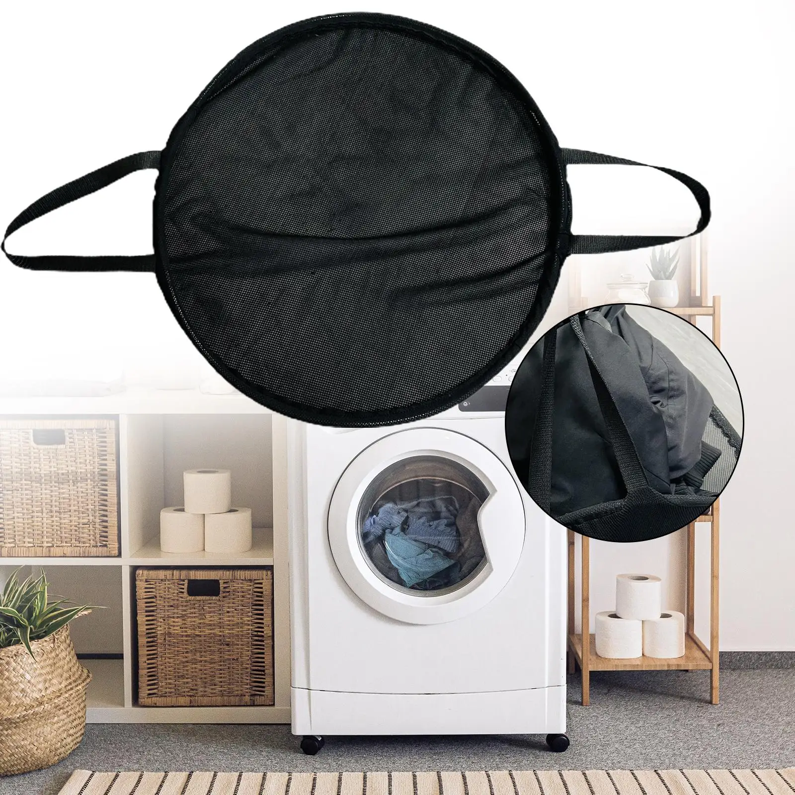 Collapsible Laundry Basket Storage Organizer for College Dorm Kids Room Blanket