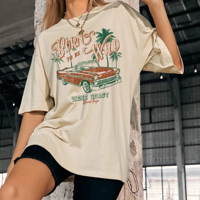 Chicago Letter Print Oversized Retro College T-Shirt Fashion Sports Graphic  Tee Shirt Woman Vintage Streetwear Tshirt Grunge Top - AliExpress
