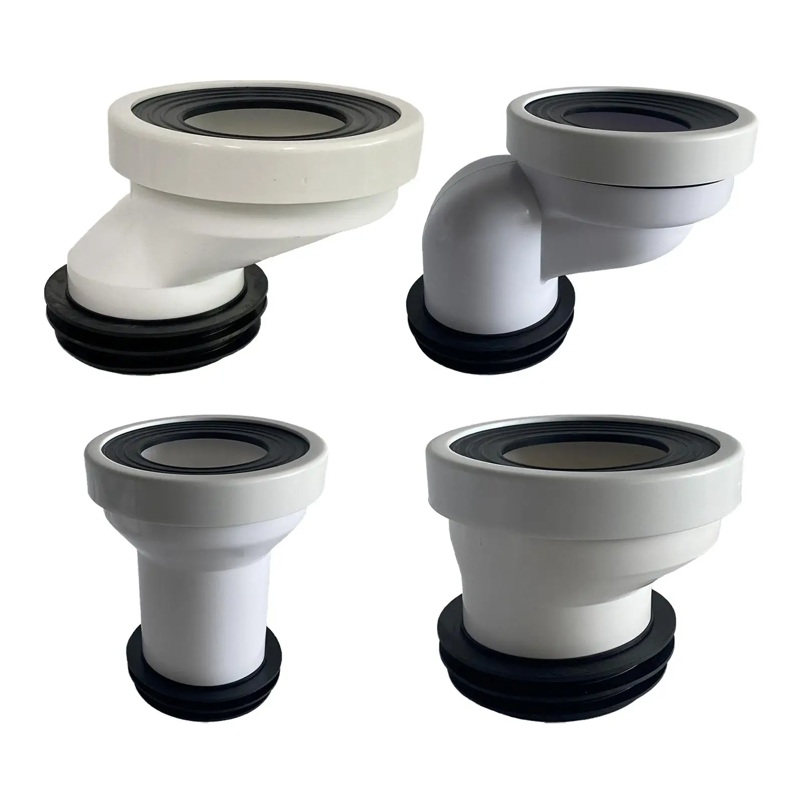 Offset Toilet Flange Connector Drain 4 inch Repair Tub Waste PVC