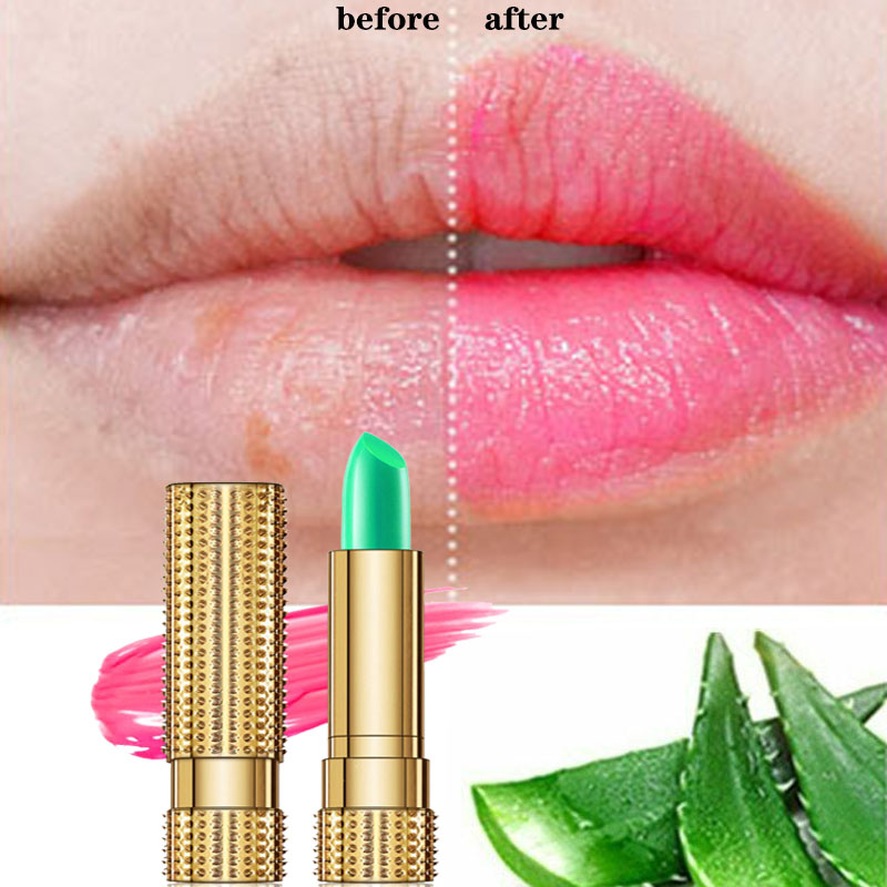 Best of 99% Aloe Vera Temperature Color Change Lipstick Moistourizing Lip Natural Temperature Change Color Lasting Jelly Lip Balm Reviews & Tips