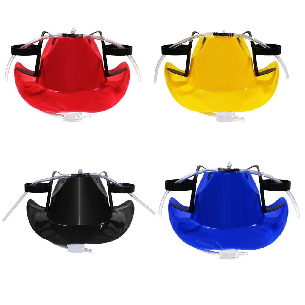 Funny Drinking Helmet Can Holder Party Fun Beverage Gadgets with Straw Drinker Favor Hat Beer Hat cowboy Hat Drink Toy Gifts