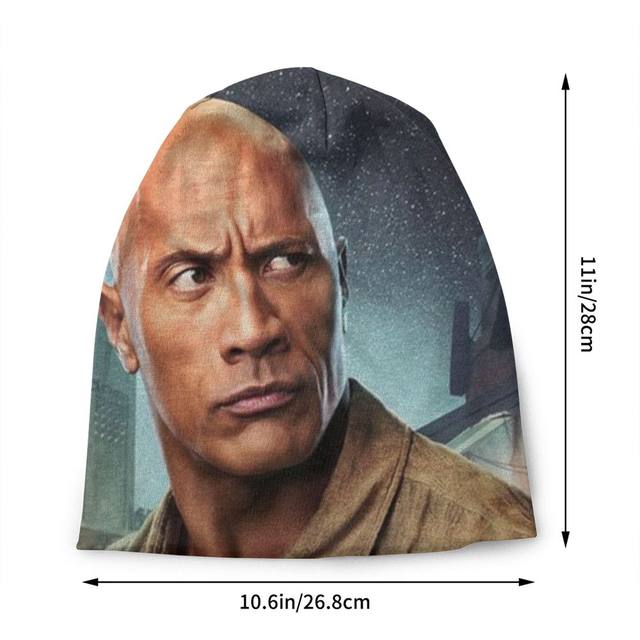 Hip Hop Inverno Quente Homens Mulheres Tricô Chapéu Adulto Unisex  Sobrancelha Meme Dwayne The Rock Johnson Skullies Gorros Caps Bonnet Chapéus