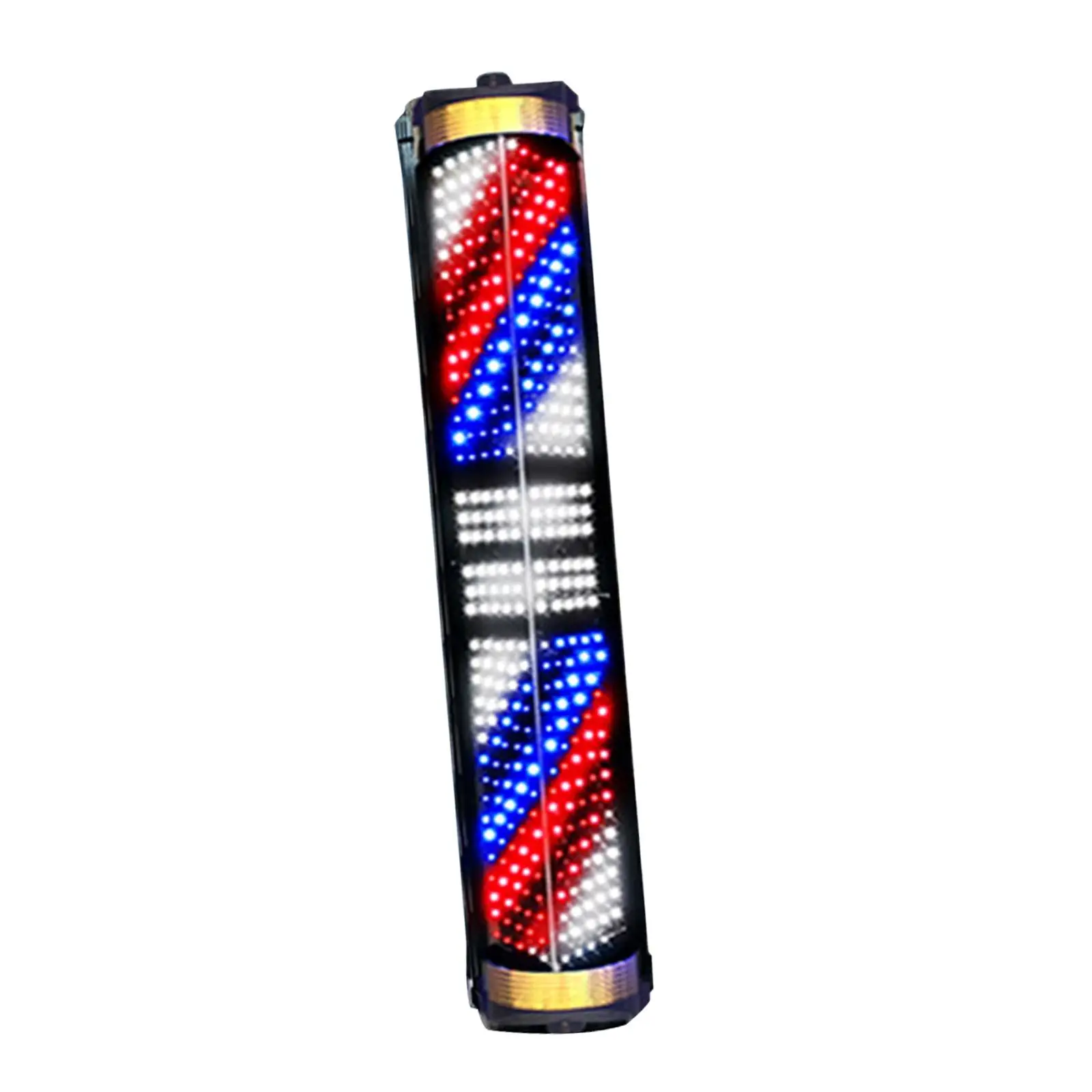 Classic Barber Shop Sign Open Waterproof Stripes Red Rotating Pole LED Light for Business Street Outdoor Hair Salon