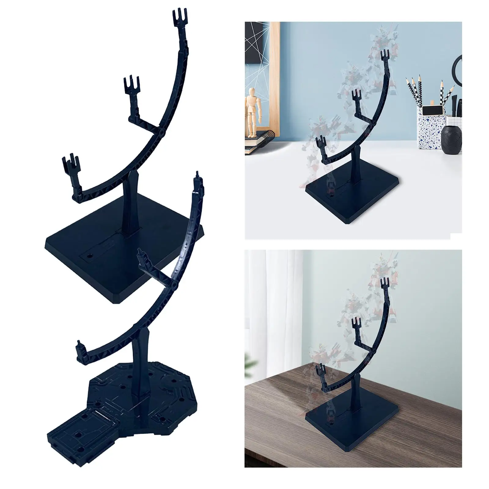 Action Figure Display Rack DIY Action Figure Stands Lightweight Sturdy Support for Hg MG Shelf Tabletop Ornament
