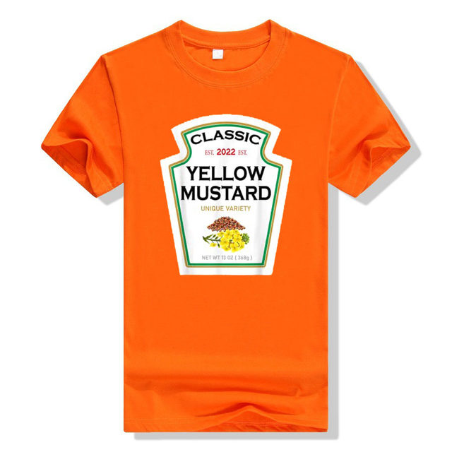 Yellow Mustard DIY Ketchup Apparel Condiments Couples Group