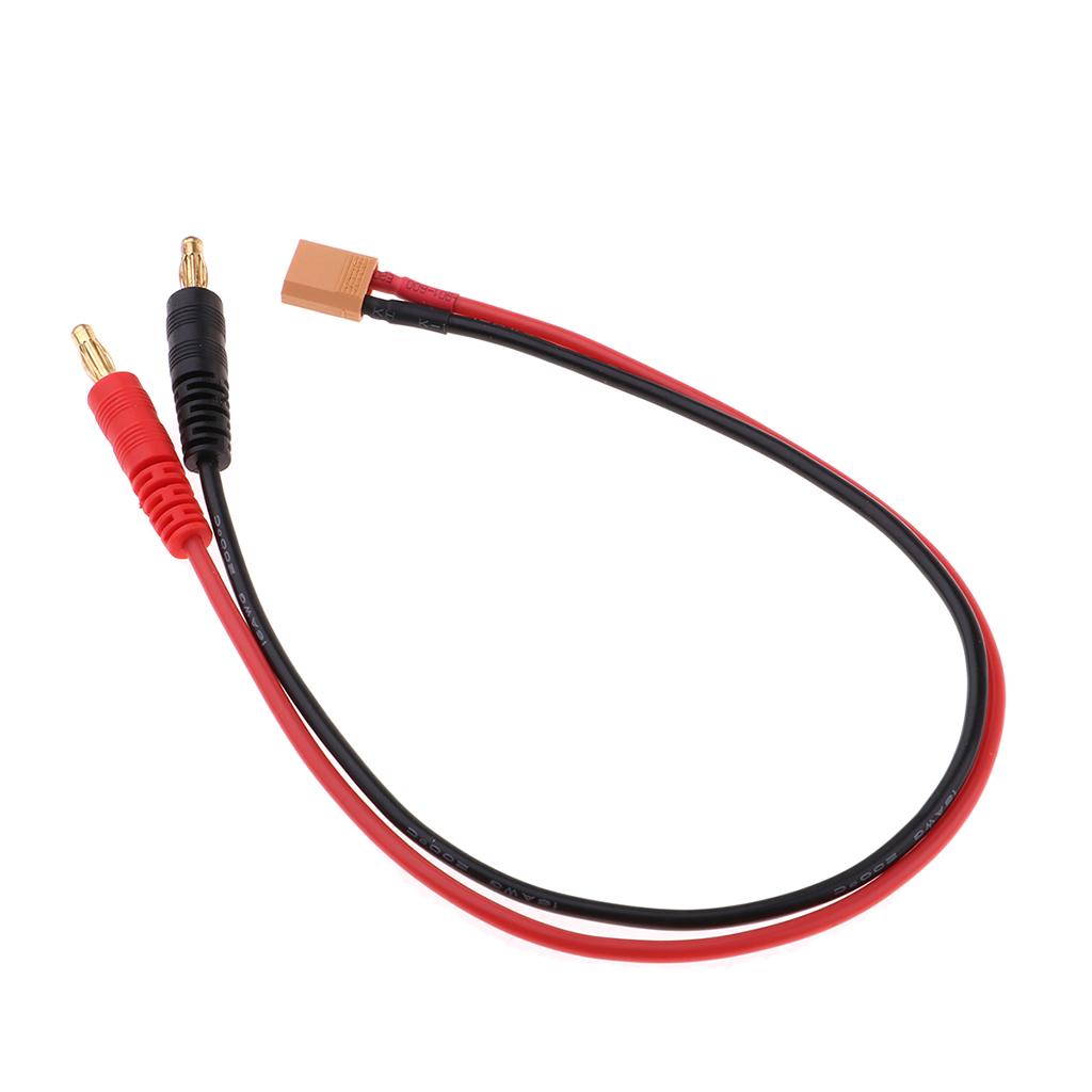 RC Battery Charge XT30 To 4.0mm Banana Plug 16AWG 35.5cm Cable Connector