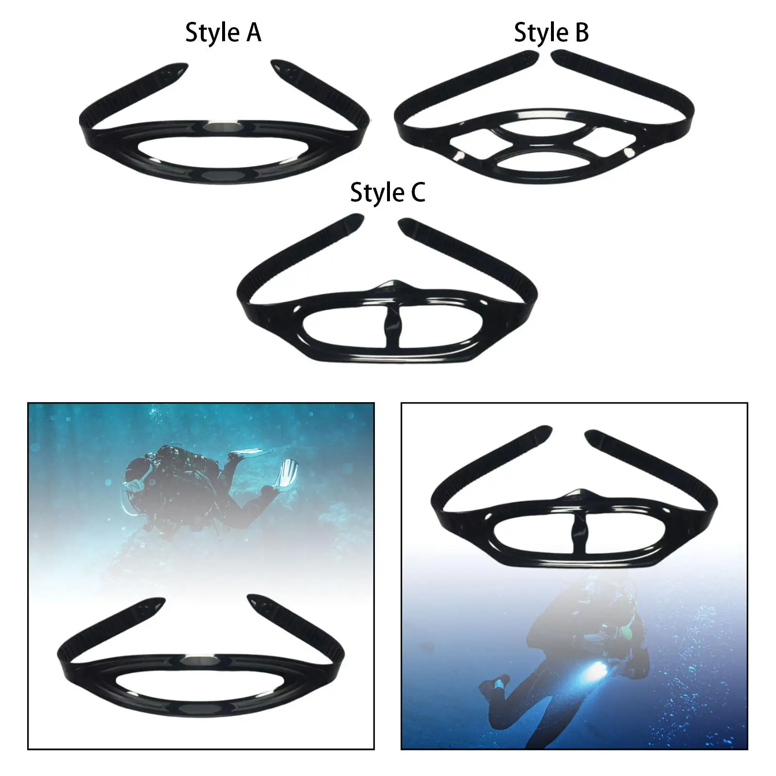 Diving Mask Strap Replacement Flexible Silicone Diving Goggles Strap for Water Sports Scuba Diving Snorkeling