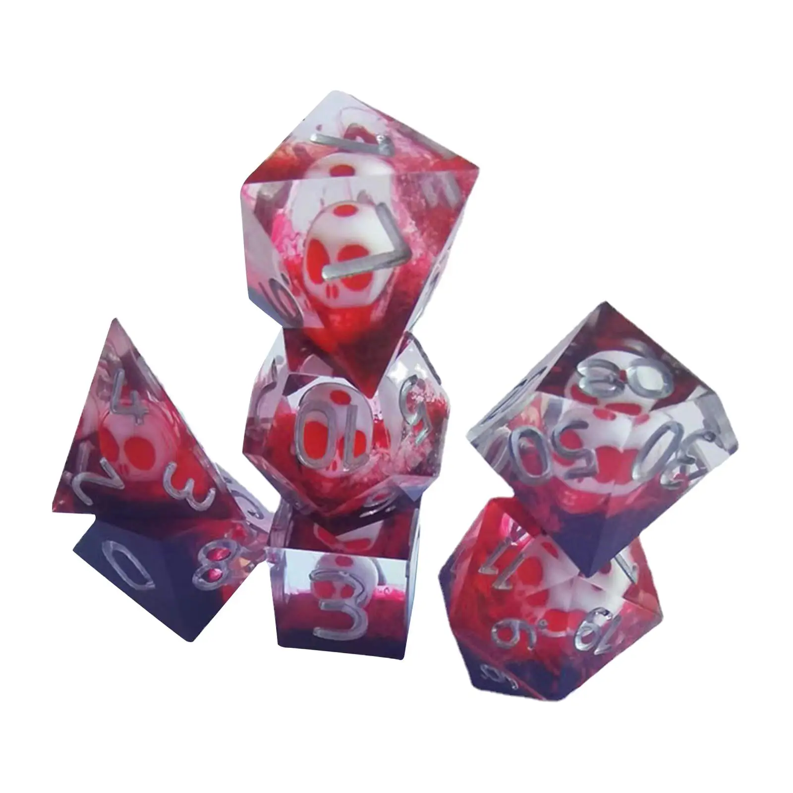 7Pcs Polyhedral Dices Set Table Game Multi Sided Party Supplies Leisure