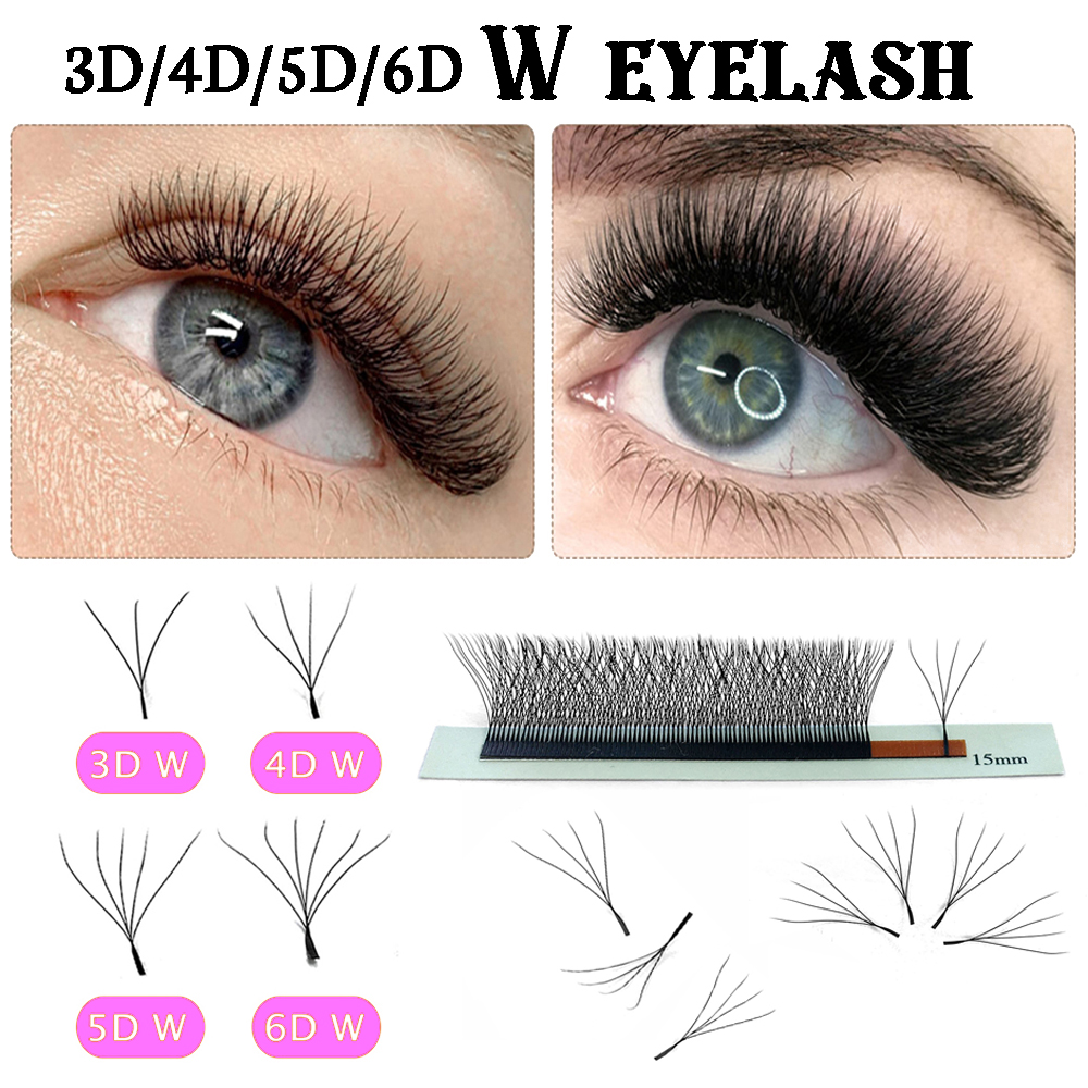 Best of 4D W Eylash Extension 5D 3D Russia Volume W Lash Fluffy Premade Fans Clover Mink Faux Cil Lashes Dolly Hybrid Eyelash 3D Cilios Reviews & Tips