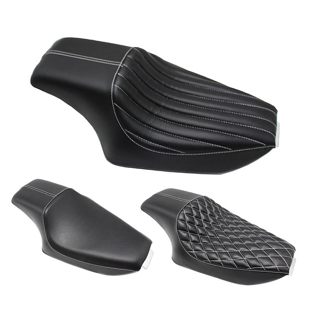 Motorcycle Cafe Racer Seat Vintage Saddle Flat Pan Retro Seat Refit For    Forty Eight  1200/883/883L/883R 2004-16