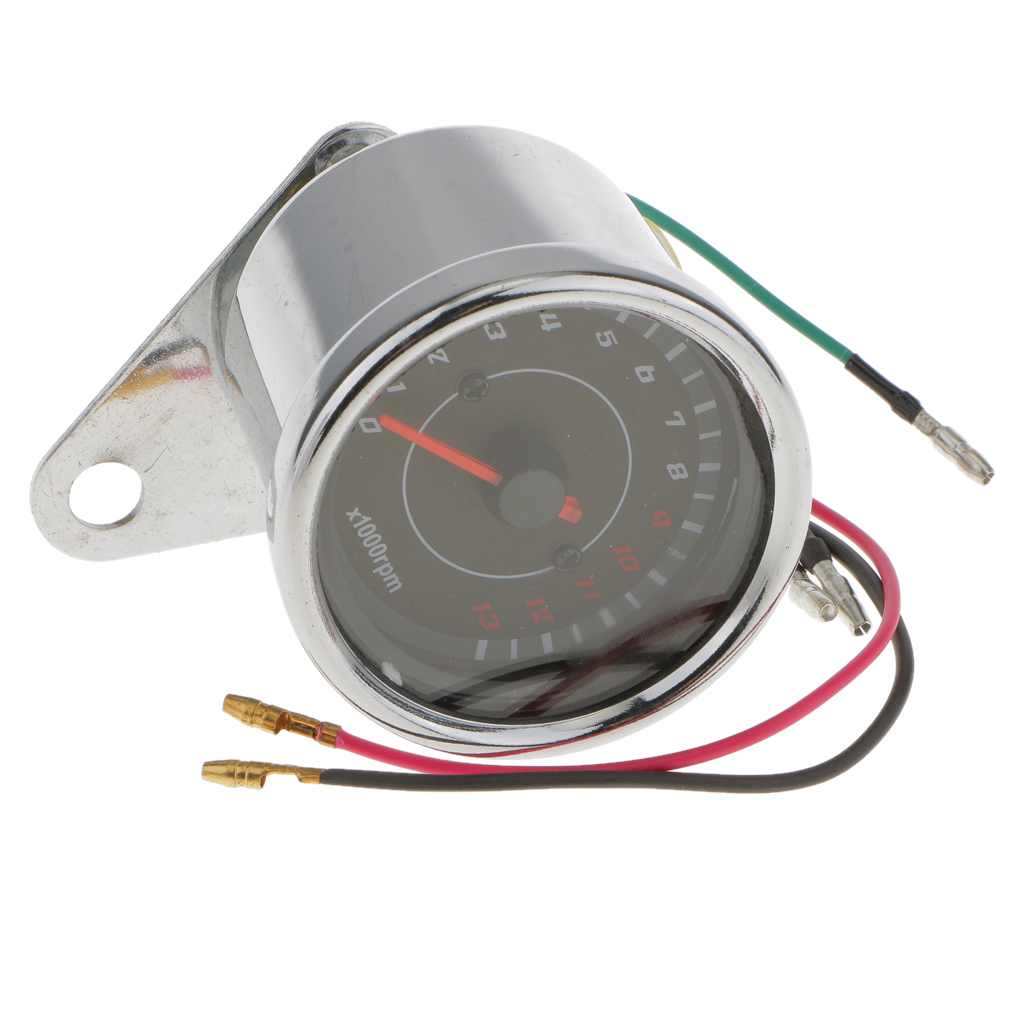 Universal Motorcycle Tachometer RPM 13000 Rev Meter Counter for Suzuki