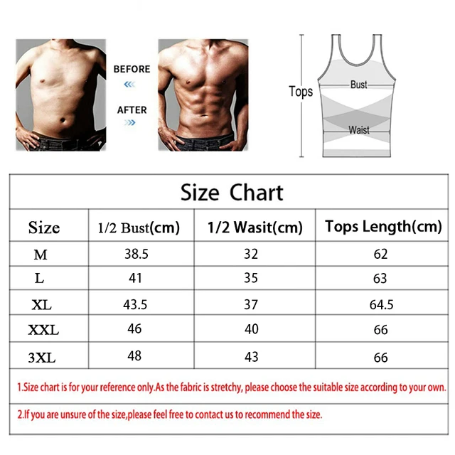 Men Body Shaper Slimming T Shirt Compression Shirts Gynecomastia