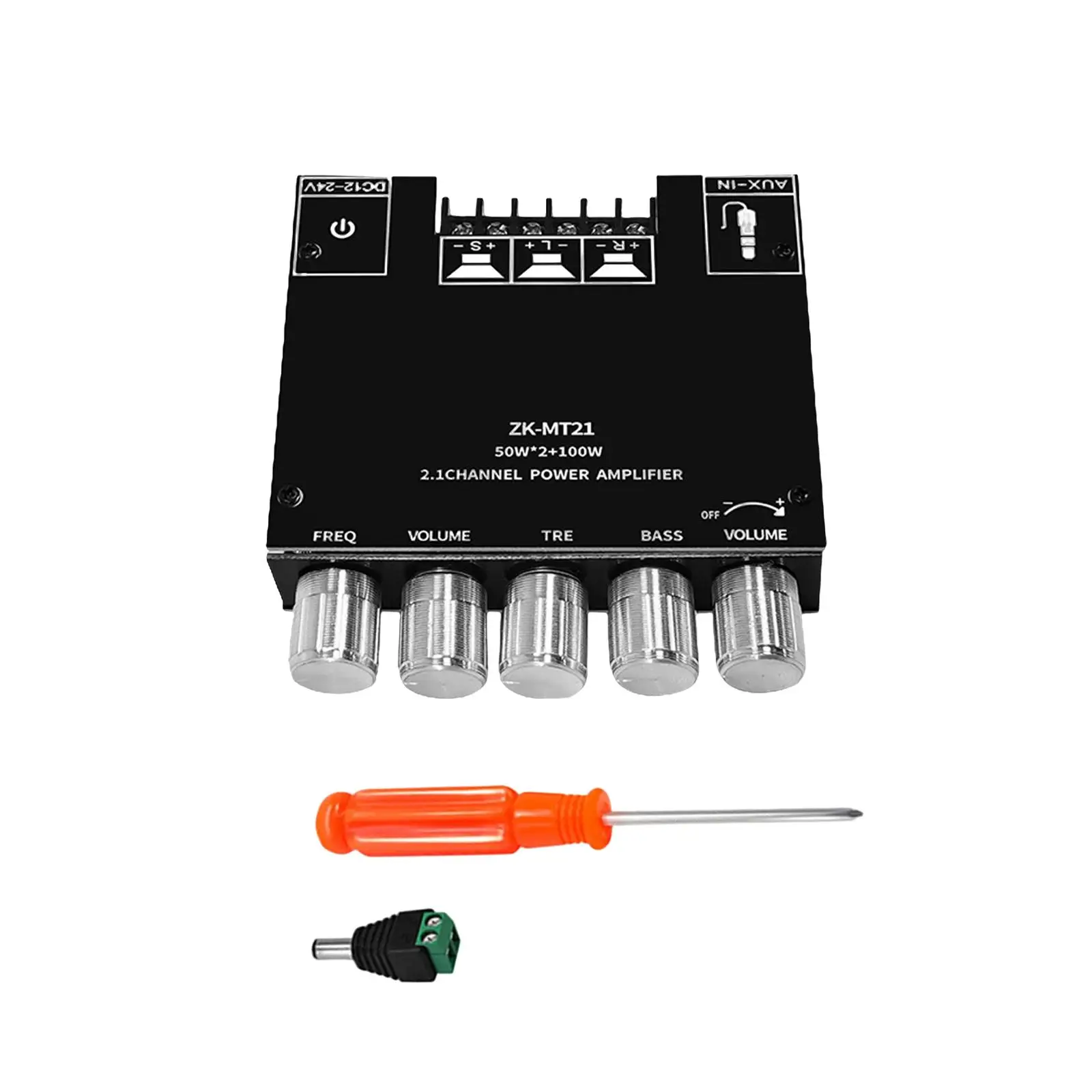 Audio Power Amplifier Module with Subwoofer HiFi Stereo 12V-24V Subwoofer Amplifier Board Digital Amp Board for DIY Audio