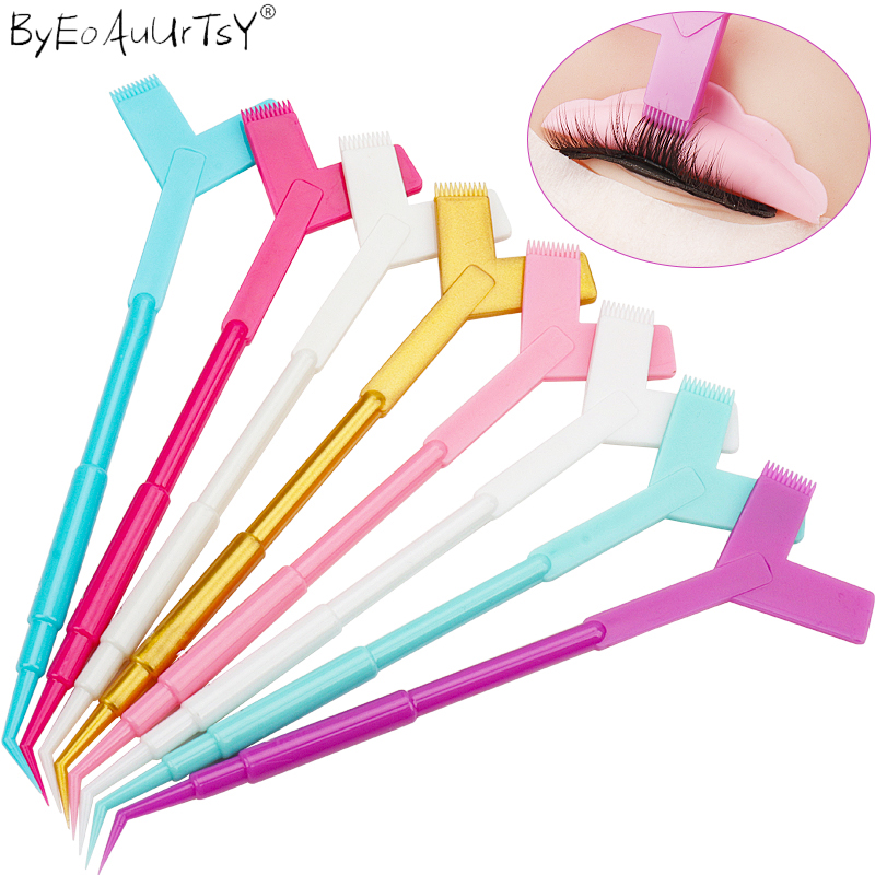 Best of 10Pcs Reuseable Plastic Eyelash Perming Stick Tool Eyelash Extension Y Shape Comb Lash Lifting Curler Applicator Make Up Brushes Reviews & Tips